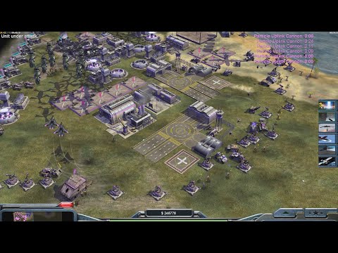 USA BOSS - Command & Conquer Generals Zero Hour - 1 vs 7 HARD Gameplay