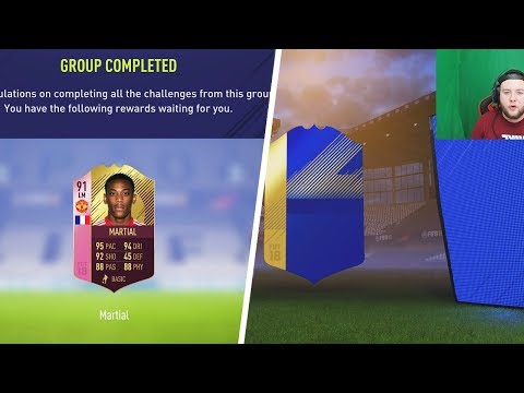 FUTTIES WINNER 91 MARTIAL SBC!! 3 TOTS IN PACKS - FIFA 18 ULTIMATE TEAM