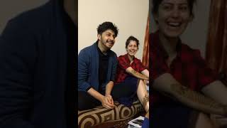 Arjuna harzai and divya Hazari ❤️❤️.   # mehendi ##### o soniye song 😍😍😍😍😍😍