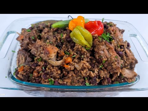 Guyanese redbean mixmeat cookup rice