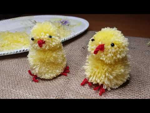 , title : 'Easter Chicken From Pom Pom - Πασχαλινό κοτόπουλο από πομπομ'
