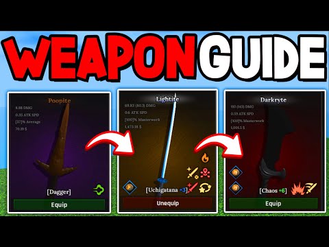The BEST WEAPON PROGRESSION GUIDE In The Forge! Roblox
