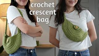 Crochet Crescent Bag Tutorial | Crochet Belt Bag