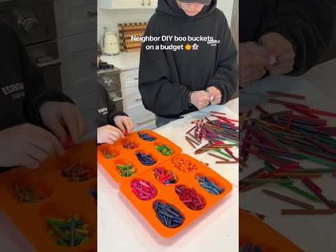 Neighbor DIY boo buckets on a budget 👻🎃