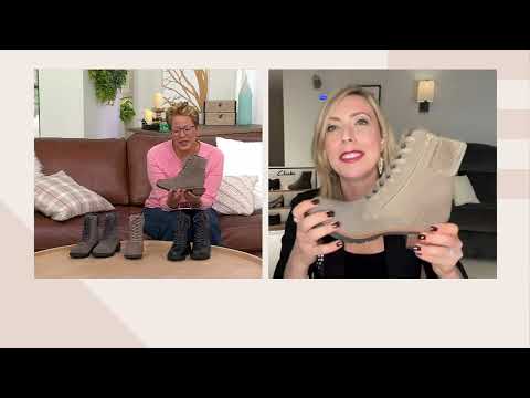 Clarks Collections Leather Lace-Up Ankle Boot - Hearth Sky on QVC