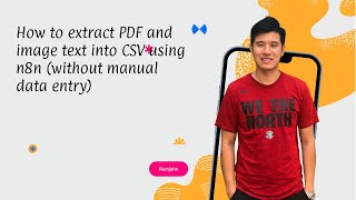 How to extract PDF and image text into CSV using n8n (without manual data entry)