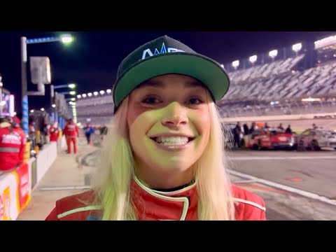 NASCAR Driver Natalie Decker Hits The Pool
