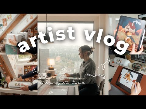 Umzug meines Kunstateliers in die Schweiz ✿ Studio Vlog 59