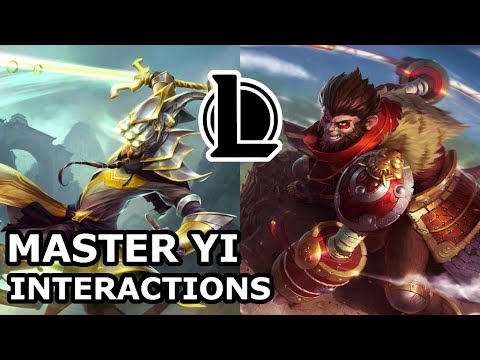 Master Yi Interactions with Other Champions | WUKONG LEARNS WUJU FROM HIM | League of Legends Quotes