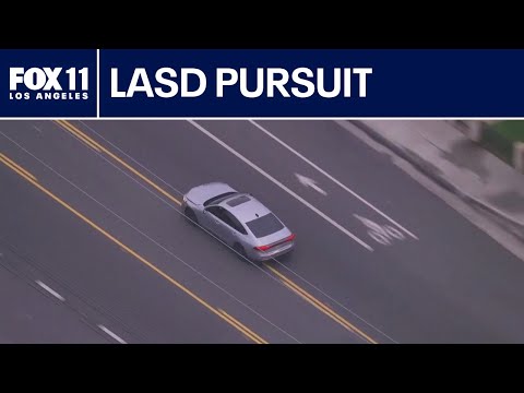 LASD chase burglary suspect in East LA