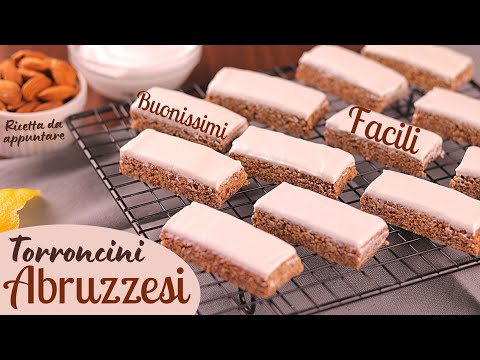 TORRONCINI ABRUZZESI ALLE MANDORLE GLASSATI - Ricetta Facile di Lorenzo in cucina
