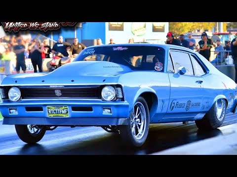 4 Sec Cummins Diesel Powered Chevy Nova Driven by Ryan Milliken