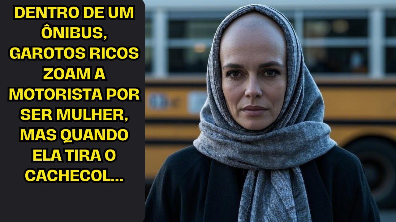 Dentro De Um Ônibus, Garotos Ricos Zoam A Motorista Por Ser Mulher, Mas Quando Ela Tira O Cachecol