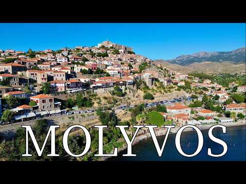 Mithymna (Molyvos), Island Lesvos, Greece - by drone [4K]. #lesbos