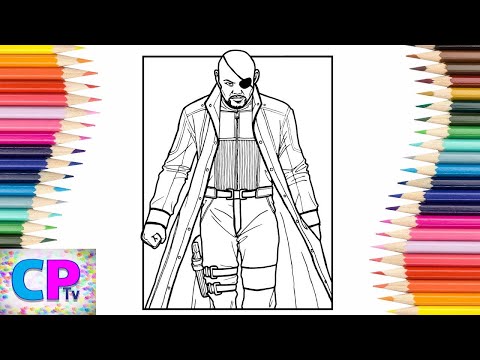 Nick Fury Coloring Pages/Marvel Hero Coloring Pages/Marin Hoxha & Caravn - Eternal [NCS Release]