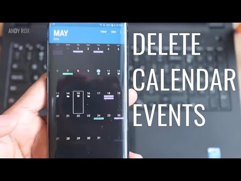 How to delete calendar events on Android