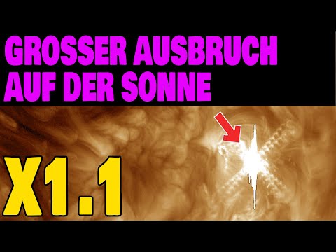 Large eruption on the Sun - X1.1