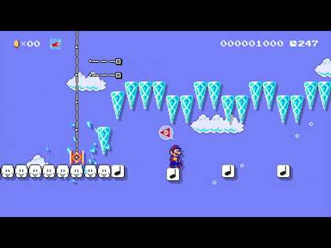 Don't move with SMB2 mushroom by MARIOTIME 🍄 Super Mario Maker 2 😶 No Commentary　⚿abq