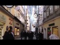 The Getreidegasse The Main Shopping Street In Salzburg Austria