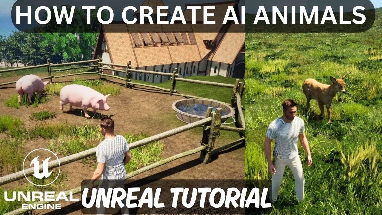 HOW TO ADD AI ANIMALS IN UNREAL ENGINE😃HOW TO ADD ANIMATIONS FOR NPC ANIMAL😎QUICK EASY TUTORIAL #ue5