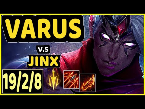 DEFT (VARUS) vs JINX - PENTAKILL 19/2/8 KDA BOTTOM ADC CHALLENGER GAMEPLAY - KR