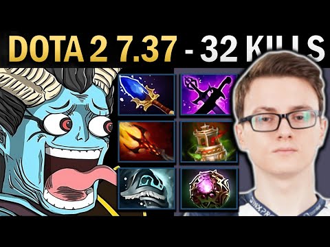Queen of Pain Gameplay Miracle with Dagon and 32 Kills - Dota 2 Kez