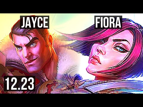 JAYCE vs FIORA (TOP) | 6 solo kills, Godlike, 13/3/4, Rank 10 Jayce | KR Challenger | 12.23