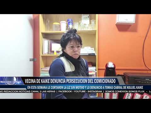Vecina comerciante de Kaike realizo una denunica por perseguimiento politico con cortes de luz