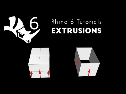 Rhino 6 3D Modeling 1.07  Extrusions