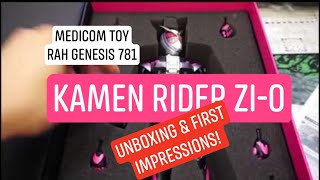 Medicom Toys RAH GENESIS 781 Kamen Rider Zi-O 仮面ライダージオウ Full Unboxing Light Up Over Quartz Henshin