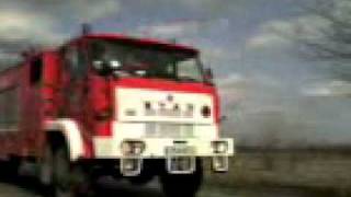 preview picture of video 'pożar traw koło krzcina'