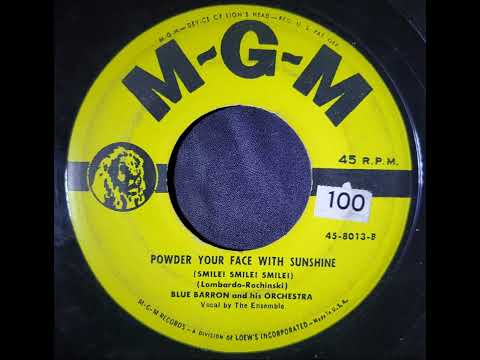 (Unrestored) Blue Barron and His Orchestra, The Ensemble - Powder Your Face With Sunshine (Smile!...