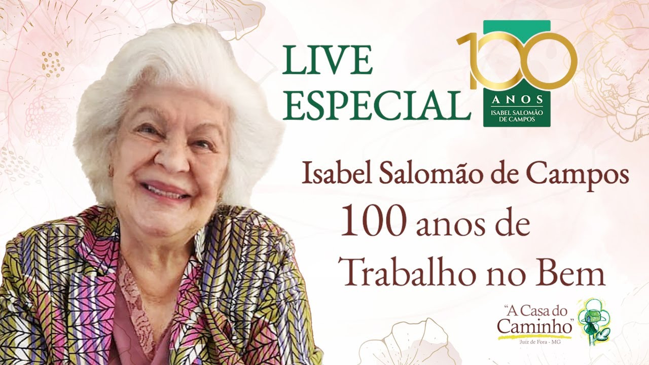 Live especial: 100 anos de D. Isabel Salomão de Campos - 20.09.2024 #espiritismo #reportagem #cura