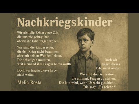 "𝗡𝗮𝗰𝗵𝗸𝗿𝗶𝗲𝗴𝘀𝗸𝗶𝗻𝗱𝗲𝗿" von Melia Rosta