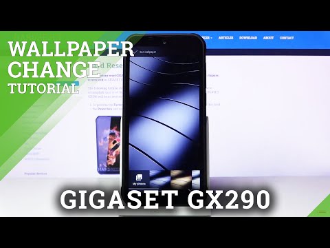 How to Change Wallpaper in GIGASET GX290 – Update Lockscreen