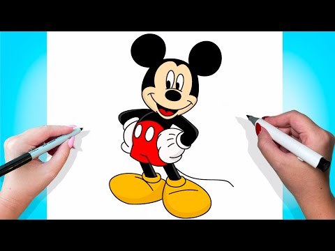 How To Draw Mickey Mouse | Tutorial Easy