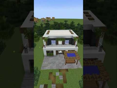 Lonme - Maison moderne, Build Minecraft( #Shorts )