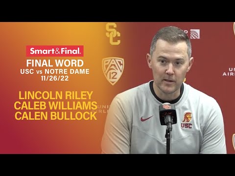 Lincoln Riley, Caleb Williams and Calen Bullock on USC defeating Notre Dame