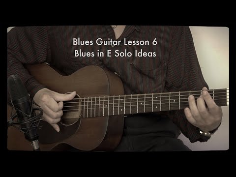 Blues Guitar Lesson 6 12 Bar Blues in E Solo Ideas  A=432Hz Hideo Date