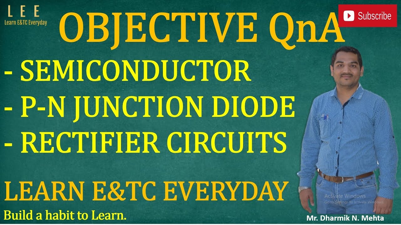 MCQ ~ Part 1 || Basic Electronics || Learn E&TC Everyday