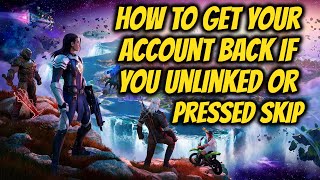 FORTNITE How To Get Your Main Account Back Chapter 4 Season 1