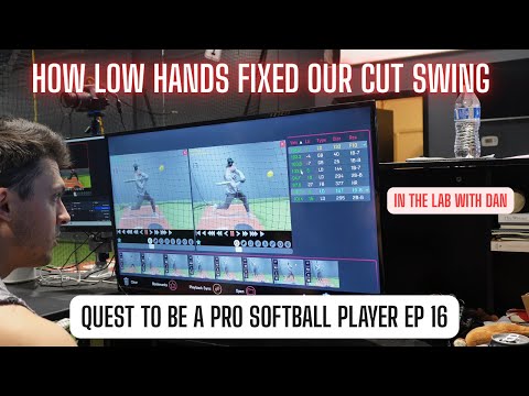 Quest To Be A Pro Softball Player EP 16: How Low Hands Fixed Our Cut Swings - In The Lab With Dan