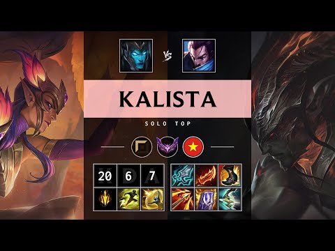 Kalista Top vs Yasuo - VN Master Patch 25.17