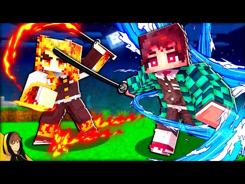 RACE to become a Hashira / BEST Demon Slayer in MINECRAFT!!!