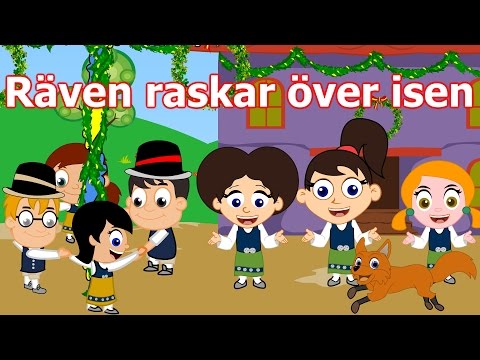 Svensk Midsommar Musik - Barnsånger på svenska | Räven raskar över isen med mera