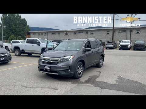 2020 Honda Pilot EX-L Navi AWD in Gray for sale at Bannister Chevrolet Penticton in Penticton, BC