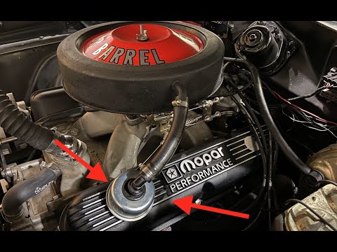 1968 Charger Mopar Performance Valve Covers Baffle Install - Episode 11