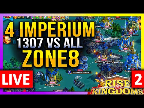 1307 (1AVG) vs ALL: Zone8 Fights 🔥 LIVE! 1440p 🔴 C11222 #2000 #1623 #1052 #1166 - Rise of Kingdoms