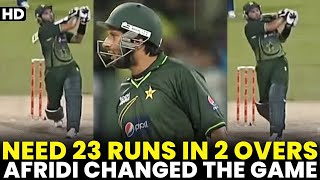 Pakistan Need 23 Runs in Last 2 Overs & Shahid