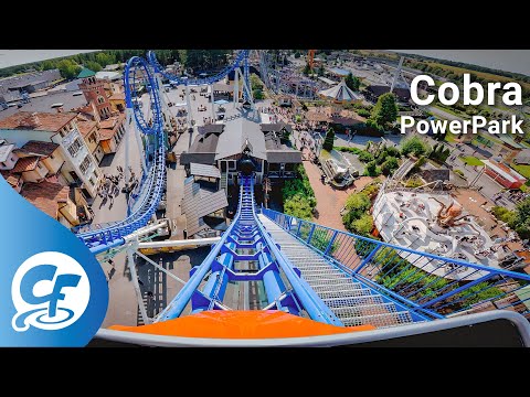 Cobra front seat on-ride 5KPOV 5K @60fps PowerPark PowerLand